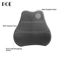 Cojín de Soporte Lumbar Ergonómico de Espuma Viscoelástica con Forma de Mariposa, Diseño Acolchado, Funda Extraíble y Lavable, Antiácaros