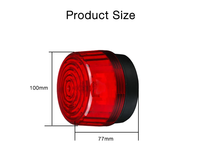 Luz de Advertencia Intermitente LED Ámbar y Roja de 12V, Luz de Alarma de Seguridad al por Mayor para Sistemas de Seguridad Comerciales y Residenciales