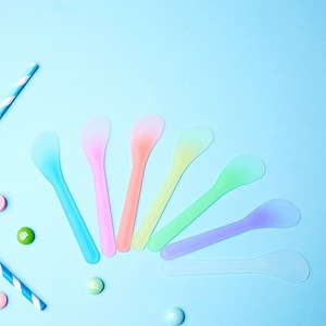 Mini spatule cosmétique multicolore en plastique, spatule pour compter les pilules, spatule pour masque facial, grattoir pour masque - Product Image 4