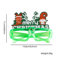 Lunettes fantaisie populaires à monture transparente en forme de sapin de Noël, parfaites pour les événements scolaires, les cabines photo et les cadeaux de fête
