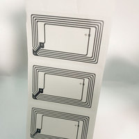 7645 76*45mm Taille de l'antenne N-TAG 213 215 Puce NFC Contrôle d'accès Carte de membre Transparent Humide Incrustation RFID Tag Access