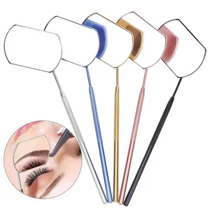 Eyelash <b>Mirror</b> Grafting Lash <b>Magnifying</b> Beauty Long Handle For Checking False Lashes Extension <b>Makeup</b> Tools <b>Mirror</b> Supplier - Product Image 1