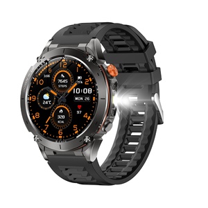 Nouvelle montre connectée Y101, écran AMOLED de 1,43 pouce, bracelet en TPU, GPS, boussole barométrique, sports de plein air, étanche 30 m, lampe de poche, assistant vocal IA - Product Image 1