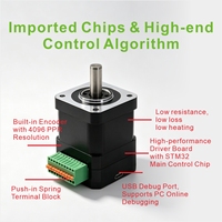 Motor Stepper Hybrid Loop Tertutup 2 Fasa NEMA 34 86mm Torsi Tinggi dengan Driver Terintegrasi dan Encoder 4096 Line RS485 Modbus RTU