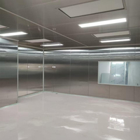 SHARBON ISO 7/8/9 Bilik Bersih Modular yang Dapat Disesuaikan dengan Filter HEPA Baja Tahan Karat 304 Aliran Udara 875 CFM Desain Stasioner Baru