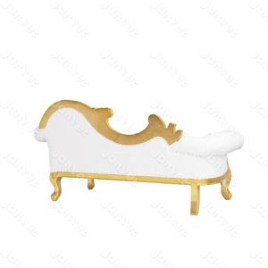 <span class=keywords><strong>Mariage</strong></span> de luxe diamants boutons canapé en cuir blanc Chaise longue pour événements - Product Image 4