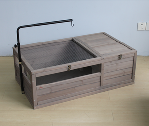 <strong>Tortoise</strong> Habitat Turtle Enclosure Wooden <strong>Tortoise</strong> House Reptile <strong>Cage</strong> for Small Animals - Product Image 4