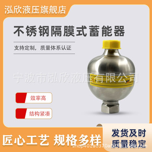 Acumulador de Diafragma Hongxin de 0.075L, Amortiguador Hidráulico de Acero Inoxidable 316 - Product Image 2