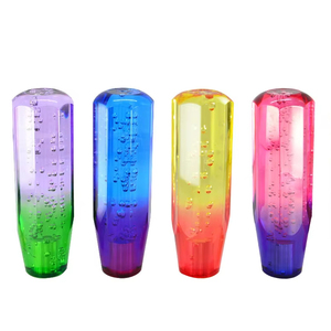 Pomo de Cambio de Marchas Manual Universal de 10 mm para Automóvil con Luz LED Colorida, Pomo de Cambio de Marchas de Burbuja de Cristal Acrílico - Product Image 1
