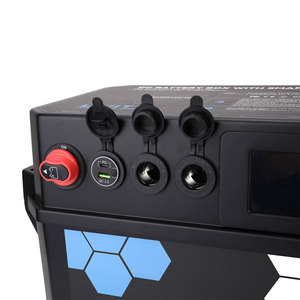 Boîte de <span class=keywords><strong>batterie</strong></span> de refroidisseur solaire Powerbank Station pour accessoires de <span class=keywords><strong>camping</strong></span> marin rechargeables Lifepo4 Eu Bank 12V 100Ah - Product Image 6