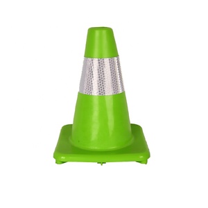 Seguridad PVC 18 "Productos de advertencia de tráfico verde Naranja 36 pulgadas 900Mm PE Cono de tráfico - Product Image 6