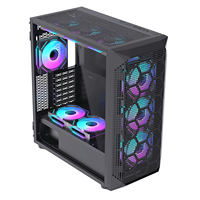 Lovingcool Vente en gros de pièces d'ordinateur OEM E-ATX ATX MATX ITX Gaming PC Case Full Tower Computer Case avec porte coulissante transparente