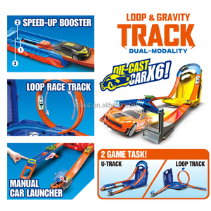 LK Toys Nouvel article Voiture de course à éjection 2 en 1 avec 6 voitures moulées sous pression Conception de réservoir de carburant - Product Image 4