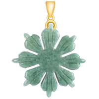 Colgante de girasol Colgante de Jade en forma de frijol para mujer, Venta al por mayor de artículos de jade