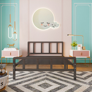 Giường sắt đơn hiện đại 1.5m với khung kim loại cho thuê ký túc xá nhà hoặc phòng ngủ để sử dụng phòng khách - Product Image 6