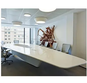 produce office furniture conference table white large meeting table 10 seats 20 person