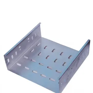 Punched Through Cable Tray Perforated GI Cable Trunk For Solar System Aluminium Electric Wiring Tray