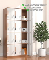 Casier métallique sur mesure à plusieurs portes, résistant à la rouille et durable, structure dissolvable, vente directe du fabricant