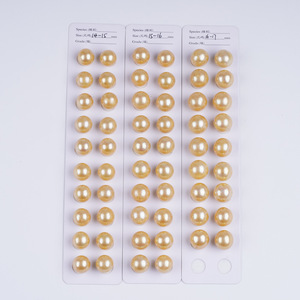 Collier de perles d'eau douce baroques courtes de 14-15 mm, forme goutte d'eau, queue dorée verte, 18 cm, vente en gros - Product Image 4