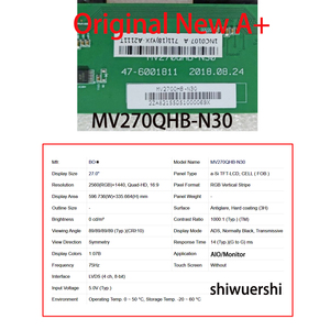Écran LCD de remplacement A+ 27 pouces MV270QHB N20 N30 N40 N50 N51 N61 NF0 NF1 NF2 NF5 NX3 NX4 pour écran AIO – Vente en gros, Neuf et Original - Product Image 3