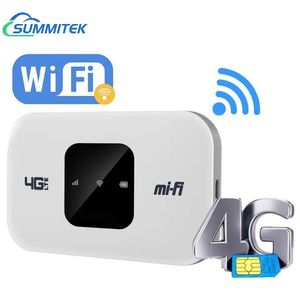 天杰4G 3g路由器sim卡Mifi LTE 150Mbps无线调制解调器FDD/TDD网络接入解锁移动口袋热点便携式