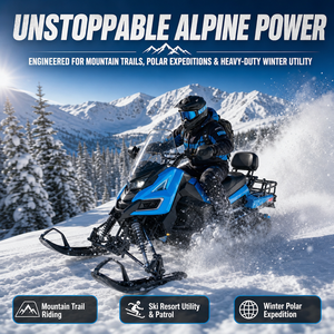 Motoneige tout-terrain à châssis <span class=keywords><strong>en</strong></span> acier, haute traction, à essence, pour la conduite <span class=keywords><strong>en</strong></span> extérieur, buggy de neige, <span class=keywords><strong>luge</strong></span> récréative, directement de l'usine - Product Image 4