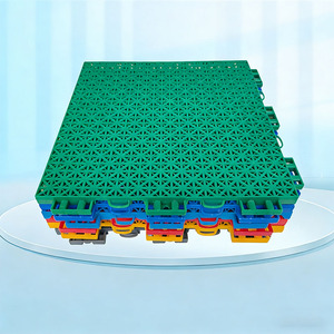 สนามพิคเคิลบอลกลางแจ้งแบบกำหนดเอง ขนาด 30 ฟุต x 60 ฟุต สนามพิคเคิลบอลกลางแจ้ง สนามบาสเกต<span class=keywords><strong>บอล</strong></span> แผ่นรองออกกำลังกาย - Product Image 4