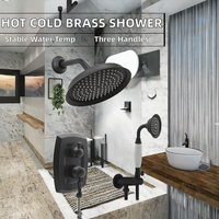 Mitigeur de douche mural en laiton chaud/froid avec système cascade encastré et jets de pluie doux – Nouveauté !