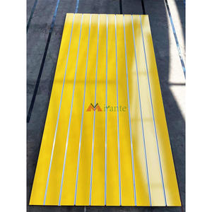 Panneaux muraux à lamelles de taille personnalisée pour l'affichage en magasin de détail Panneau de fibres de bois brillant Surface face à la mélamine E0/E1 pour l'utilisation dans les supermarchés - Product Image 5