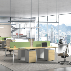 แผ่นไม้เมลามีน MDF แบบแยกส่วน<span class=keywords><strong>2</strong></span> 4 6ที่นั่งโต๊ะและเก้าอี้คอมพิวเตอร์ตั้งโต๊ะ - Product Image 1