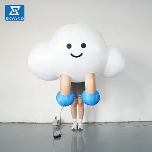 Poupée gonflable nuage de dessin animé pour pas de décoration de toit Ballon Bulle Art Nuage Sculpture gonflable Décoration d'art gonflable - Product Image 1