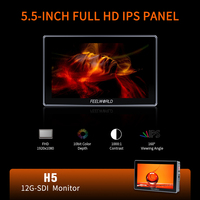 FEELWORLD H5 5.5 pouces 12G SDI HDMI 2.0 moniteur de champ dslr moniteur de caméra haute luminosité 1200nit aluminium dslr moniteur de champ