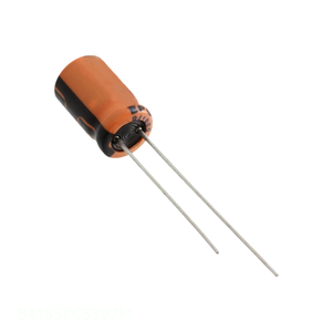 ตัวเก็บประจุช่องอลูมิเนียม390 uF 20% 10V รัศมี th 390 uF B41858C3397M ผ่านรู - Product Image 1