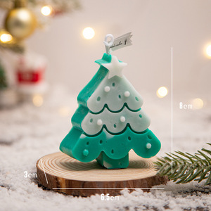 Velas Aromáticas con Aroma a Árbol de Navidad, de Parafina, Hechas a Mano, Decoración Navideña, Set de Regalo con Fragancia a Cedro - Product Image 3