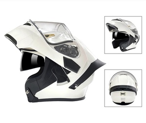 Casco de Motocicleta Integral ABS con Visera Doble Abatible y Alerón Trasero Grande, para Todas las Estaciones, Directo de Fábrica - Product Image 1