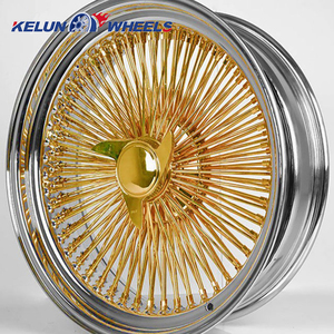 ล้อแม็กซ์ขอบ 24/26 นิ้ว ผลิตจากเหล็กชุบโครเมียมสีทอง 5 รู 114.3 - Product Image 2