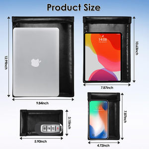 BSCI Factory Custom <strong>Faraday</strong> <strong>Bags</strong> Small Fireproof Waterproof Duffel <strong>Bag</strong> RFID Signal Blocker Pouch for Phone Car Key - Product Image 5