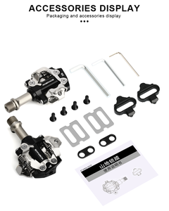 RIDERACE-Pedales de bicicleta de montaña, plataforma plana SPD <span class=keywords><strong>Shimano</strong></span>, reposapiés, cojinetes sellados autoblocantes, piezas de ciclismo - Product Image 2