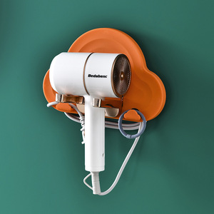 Support mural pour sèche-cheveux, repliable, pour salle de bains, sans poinçon, peu encombrant, <span class=keywords><strong>2022</strong></span> - Product Image 4