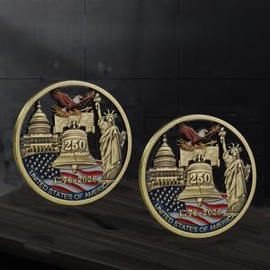 Moneda Conmemorativa del 250 Aniversario de los Estados Unidos - Libertad Eterna y Águila, Artesanía de Corte Hueco en Existencia, Personalizable - Product Image 2