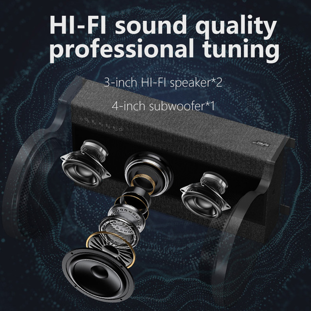 Indoor Holographic Audio Visual Speaker 35W HiFi Stereo Cylindrical HD Projector /Wi-Fi/USB App Control Lyrics Clock