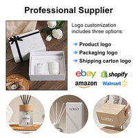 Coffret Cadeau Luxe Éco-responsable pour Mariages et Événements : Bougie Parfumée et Diffuseur à Bâtonnets Parfumés