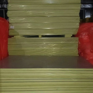 Cách nhiệt cách âm HVAC phải đối mặt với lá và mô đen 48kg/m3 25mm bảng Len thủy tinh - Product Image 5