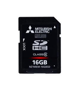 Mitsubishi NZ1MEM-2GBSD NZ1MEM-4GBSD NZ1MEM-8GBSD NZ1MEM-16GBSD SD Memory Card para PLC Data Storage e <span class=keywords><strong>Program</strong></span> Backup - Product Image 1