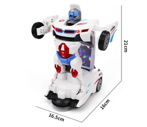 Jouet de voiture de <span class=keywords><strong>robot</strong></span> de déformation 2 en 1 pour enfants avec des lumières sonores Jouet de <span class=keywords><strong>robot</strong></span> de transformation de voiture universel Jouets de <span class=keywords><strong>robot</strong></span> de déformation électrique - Product Image 5