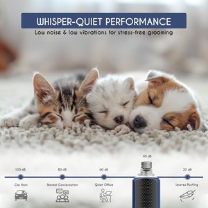 Tagliacapelli Elettrico Silenzioso per Unghie di Cani a 7 Velocità, 800mAh, per <span class=keywords><strong>la</strong></span> Toelettatura delle Zampe degli Animali Domestici - Novità 2025 - Product Image 2