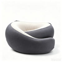 Ensemble de coussins de voyage à capuche en mousse à mémoire de forme en gros, support cervical en U avec masque pour les yeux et bouchons d'oreilles pour avion, voiture, bureau, sieste
