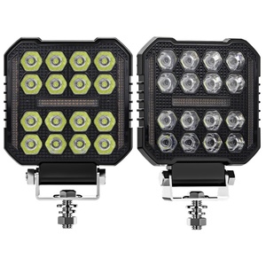 Lampe de travail LED 4 pouces, projecteur carré 4x4, DRL, étanche IP67, phare à 16 LED, feux de route pour camion, tout-terrain, voiture - Product Image 3