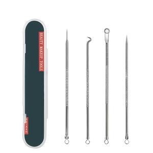 4 pièces d'outils pour éliminer l'acné, les points noirs, les comédons, les boutons, les imperfections, soin de la peau, beauté féminine, traitement de l'acné, nettoyant pour les pores, crochet à aiguille - Product Image 4
