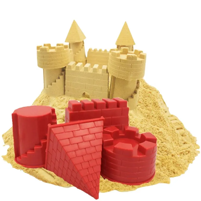 Factory WholesaleCreative Children's Animal Pyramid Castle Sand Mold DIY Summer Beach Tool Set Classic Outdoor Water Playing To